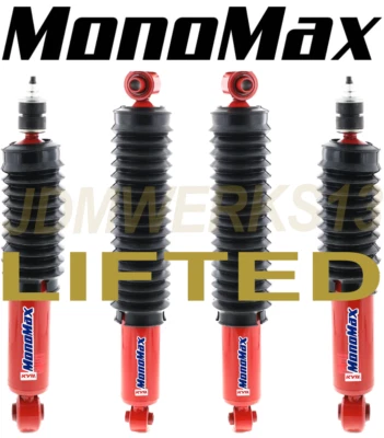 Amortiguadores KYB 4 MONOMAX Max Duty 2 - 3 pulgadas con iluminación para Nissan Frontier tracción trasera 4x4 98-04 Foto 1 de 3