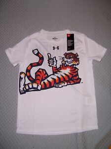 NEW Auburn Tigers Eagles Under Armour Youth medium sleeve Shirt logo M 7/8
