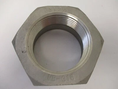 3" X 2-1/2" PIPE FITTING 316 SS REDUCING BUSHING, HEX HEAD, 150#, MNPT/FNPT - Image 1 of 4