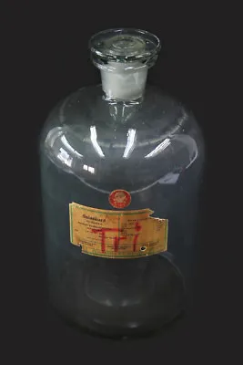 Alte Flasche Apotheke Glasflasche Glas Old Vintage Deko Chemie Unterricht • 22.50€
