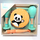 Ensemble de musique de cirque studio panda hochet tambourin flûte macara neuf dans sa boîte scellé bébé