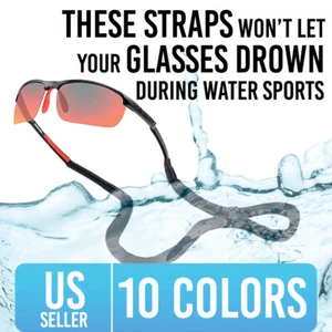 Floating Sunglass Strap Adjustable Eyewear Retainer Glasses Straps Neck Cord - Picture 1 of 16