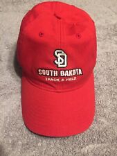 South Dakota Track And Field Ball Cap Adidas , Adjustable Strap, Red