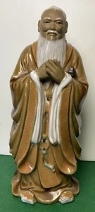 Vintage Shiwan Artistic Ceramic Factory Chinese Wise Man Figurine - Picture 1 of 12