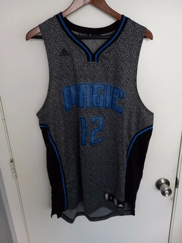 Adidas Dwight Howard Orlando Magic Rare Black Multicolor Jersey Mens Large Cover