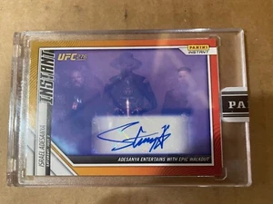 ISRAEL ADESANYA 2022 PANINI INSTANT ENCASED AUTO /10 - UNDERTAKER ENTRANCE - Picture 1 of 2