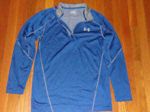 UNDER ARMOUR COLDGEAR 1/2 ZIP LONG SLEEVE FITTED PULLOVER MENS MEDIUM EXCELLENT
