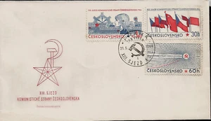 Czech Communist Party Congress Prague Spring Time 1966 Czech First Day Cover FDC - Picture 1 of 3