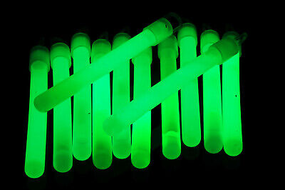 DirectGlow 50ct 4 Inch Green Glow Sticks Bulk With Lanyards 10-12  Hour Glow • 21.95$