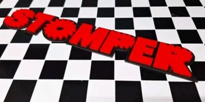 3D bedrucktes rot & schwarzes Schaper STOMPER Schild (ca. 10") *Stomper nicht enthalten - Bild 1 von 3