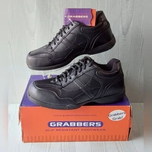 Neu im Karton Grabbers Herren Calypso Oxford rutschfeste und ölbeständige Schuhe Größe: 9M/#081 - Bild 1 von 9