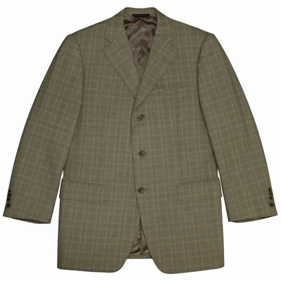 Samuelsohn Sport пальто шерсти Glen клетку классический крой 3 кнопки сделано Канада 40R - Изображение 1 из 4