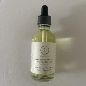 Aceite corporal de lavanda Lizush 2 oz natural vegano no transgénico aceite de baño hidratante - Imagen 1 de 3
