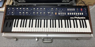 KORG Polysix Vintage Analog Synthesizer Classic 6-Voice Polyphonic Synth Tested - Image 1 of 4