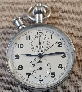 Cronógrafo de bolsillo vintage Heuer Rattrapante Split Second, VALJOUX 9 - Imagen 1 de 12