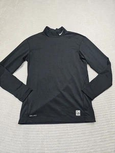 Nike Pro Combat Shirt Mens XL Black Fitted Compression Mock Neck - Picture 1 of 7