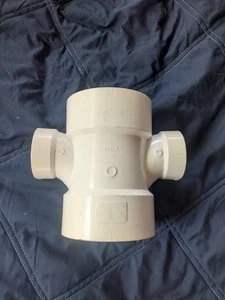NIBCO Fig No 4835 PVC 3" x 3" x 1-1/2" x 1-1/2" (Lot of 4) - Picture 1 of 7