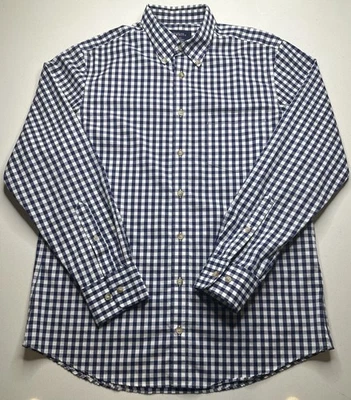 Camisa Charles Tyrwhitt Para Hombre Talla M Fin de Semana Azul Cuadros Guinga Calce Ajustado Sin Planchar Foto 1 de 4