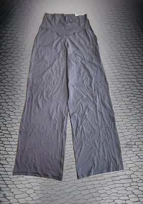 OFFLINE By Aerie NWT Real Me Foldover Super Wide Leg Brown Pants MSRP $69.95 - Image 1 of 4