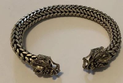 Brazalete Brazalete Doble Cabezas de Dragón Plata Tibetana (2016) Foto 1 de 4