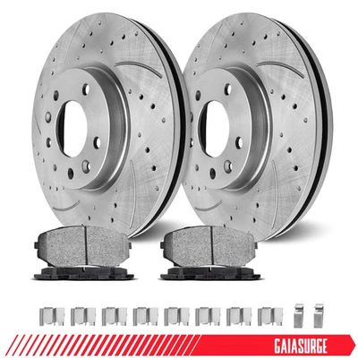 Front Brake Rotors + Brake Pads for 2007 2008 2009 2010-2012 for Mazda CX-7 - Image 1 of 4