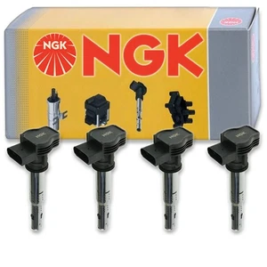 4 pcs NGK Ignition Coil for 2012-2014 Audi A6 2.0L L4 - Spark Plug Tune Up tb - Picture 1 of 5