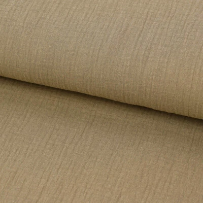 Double Gauze Musselin Windelstoff ein sand - Bild 1 von 4