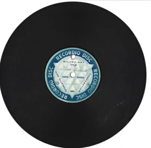 ANCIEN DISQUE 78rpm 8''-ETIQUETTE RECORDIO-DANSE CARRÉ ANG.+CHANSON FRANÇAIS - Picture 1 of 1
