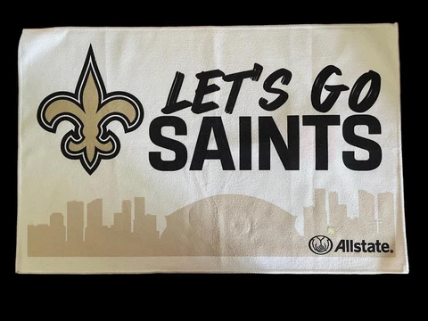 2022 NEW ORLEANS SAINTS RALLY TOWEL Game played MNF 11/7 vs RAVENS - NEW Cover