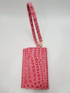 Raspberry Pink Wristlet Wallet Coin Purse with Gold interior new wrapped - Picture 1 of 7