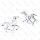 HORSE STUDS gold/silver fashion STUD EARRINGS animals horserider EQUESTRIAN
