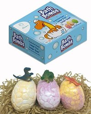 - Dino Egg Bath bombs 6 Pack with surprise dinosaur toy inside!