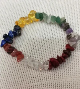 Emerald Jade Amber Jasper Amethyst Bracelet - Picture 1 of 7