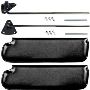 1967 1968 1969 1970 1971 1972 CHEVROLET GMC TRUCK BLACK VINYL SUN VISOR KIT - Picture 1 of 1