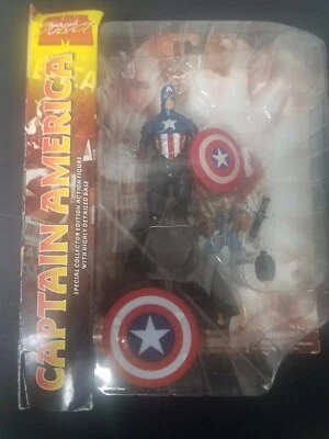Figura de acción Marvel Diamond Select Capitán América Edición Coleccionista  Foto 1 de 4