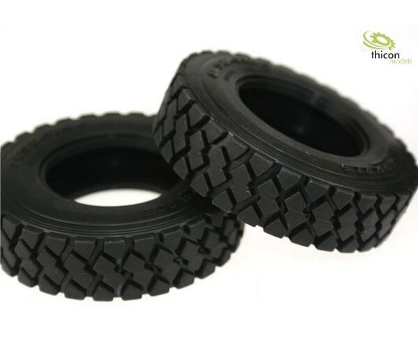 thicon 50023 1:14 Reifen "Gelände" mit Einlagen schmal Paar - Bild 1 von 1