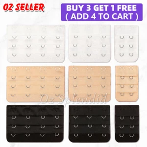 Clip On Bra Extender Extension 2 3 4 Hooks Ladies Plus Size Maternity Straps - Picture 1 of 8