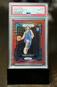 Dereck Lively 2023 Prizm Ruby Wave Rookie Dallas Mavericks RC PSA 10 - Bild 1 von 2