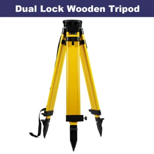 Heavy Duty Total Station Theodolite Wood Tripod for Sokkia Trimble Topcon Leica - Picture 1 of 6