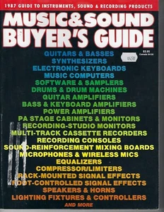 VINTAGE 1987 MUSIC & SOUND MAGAZINE BUYER'S GUIDE. INSTRUMENTS, SOUND, RECORDING - Bild 1 von 9