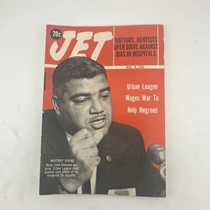 Hospital Bias Whitney Young Negro Era Black History Jet Magazine Aug. 18, 1966 - Picture 1 of 4