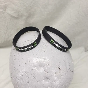 Monster Energy Silicone Wristband Lot of 2 - Picture 1 of 4