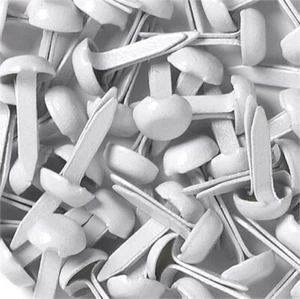 Doodlebug BRADS-093 Mini Brads .125" 25/Pkg-Lily White - Picture 1 of 1