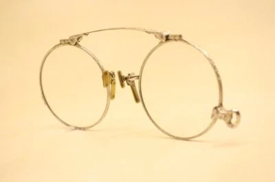 Antique Silver Oxford Pince Nez Eye Glasses Vintage eyeglasses - Image 1 of 4