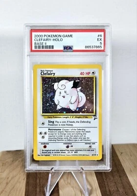 PSA 6 Pokemon 2000 Base Set 2 Clefairy Holo #6 - Image 1 of 2