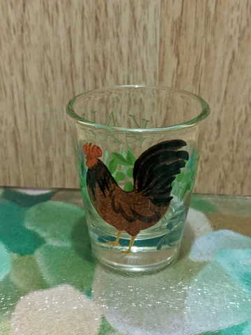 Kauai, Hawaii  ~  Rooster  ~  Shot Glass  ~ Cover