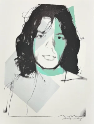 Impresión Andy Warhol Mick Jagger 138, # edición limitada numerada - 1975 Nueva York sin marco Foto 1 de 4