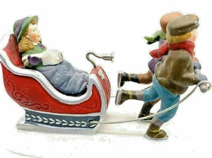WINTER SLEIGHRIDE # 58254 DEPT 56 RETIRED DICKENS VILLAGE VINTAGE - Picture 1 of 6