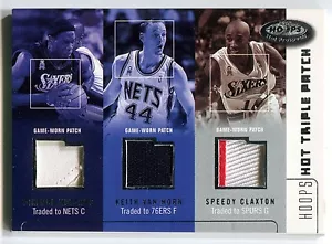 2002-03 Hoops Hot Prospects DIKEMBE MUTOMBO KEITH VAN HORN Triple Patch SP #/75 - Picture 1 of 2