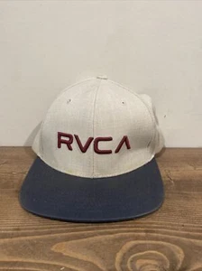 New RVCA Crew Twill Gray Men's Sport Embroidery Logo Hat Snapback RHTRVC-67 - Picture 1 of 4